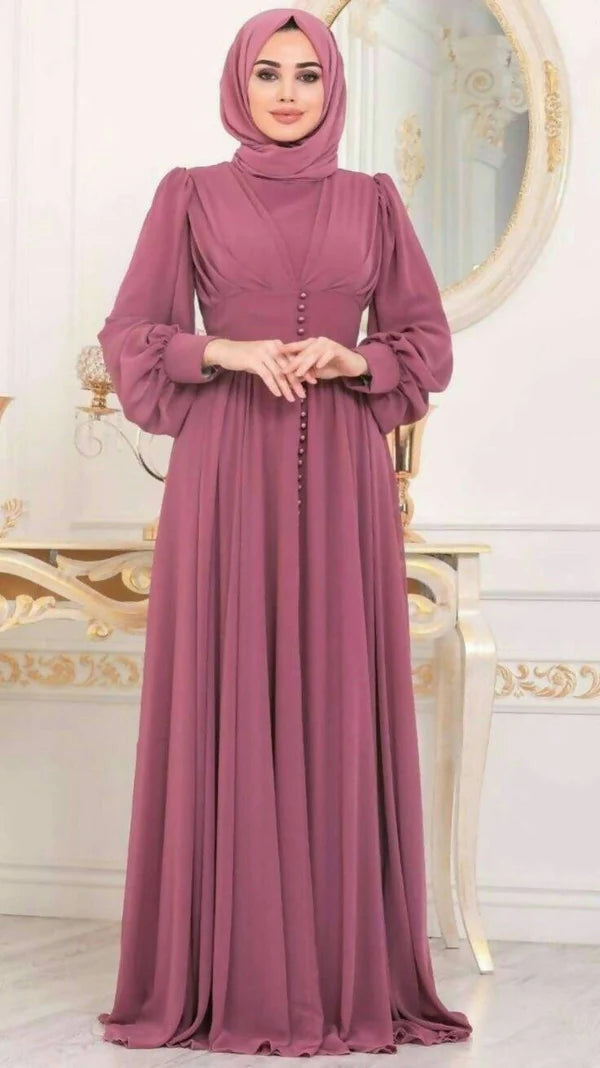CECILIA MODEST GOWN  With Free Hijab