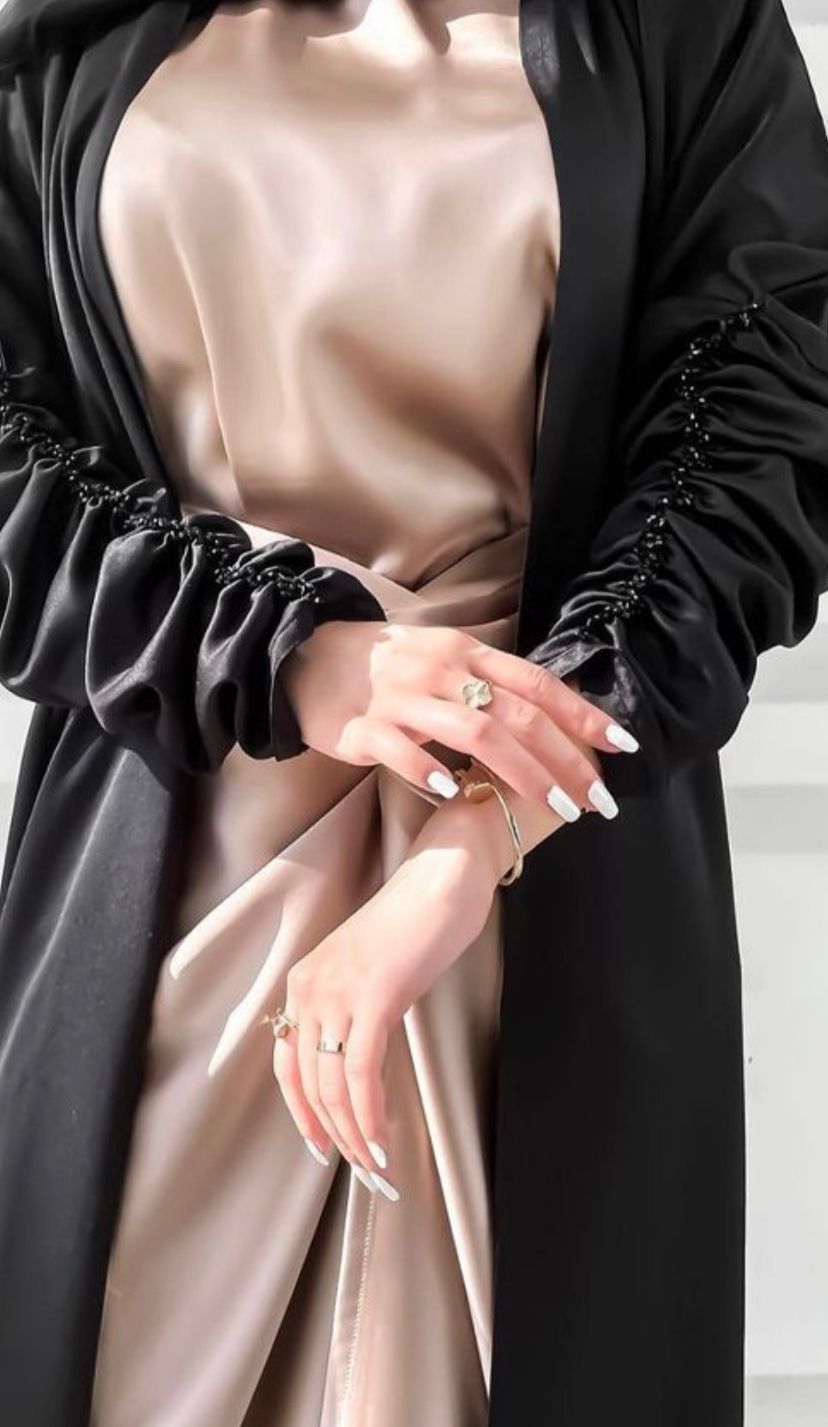 Eman Luxurious 3 Layered Abaya Set
