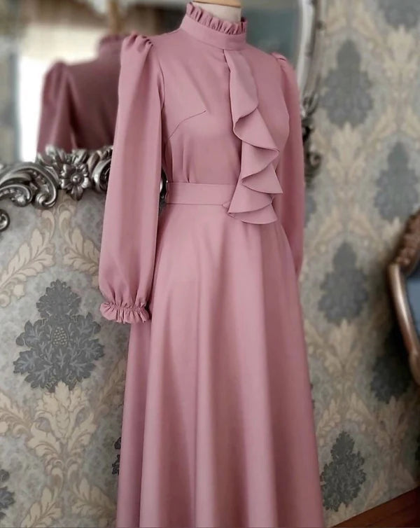 Pleated Abaya Dress Gown