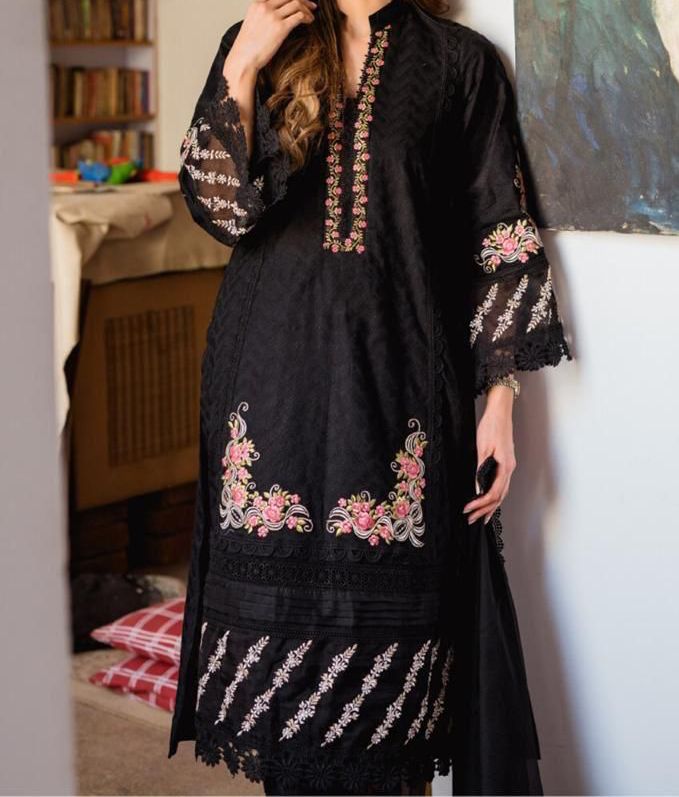 Black Pakistani Dress Cigarette Pants & – ISTEHYA